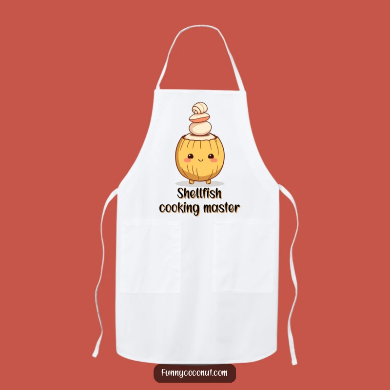 Funny Coconut Seashells Apron: Kitchen Fun for Beach Lovers