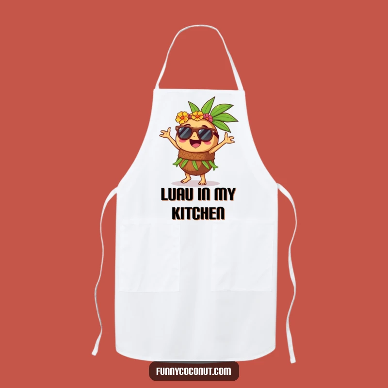 Funny Coconut Hula Dancer Apron: Cook Up Fun with Tropical Flair Gift