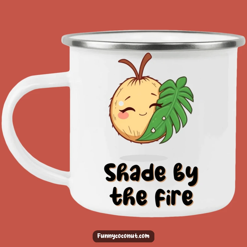 Funny Coconut Camping Mug: Tropical Adventures with a Wink