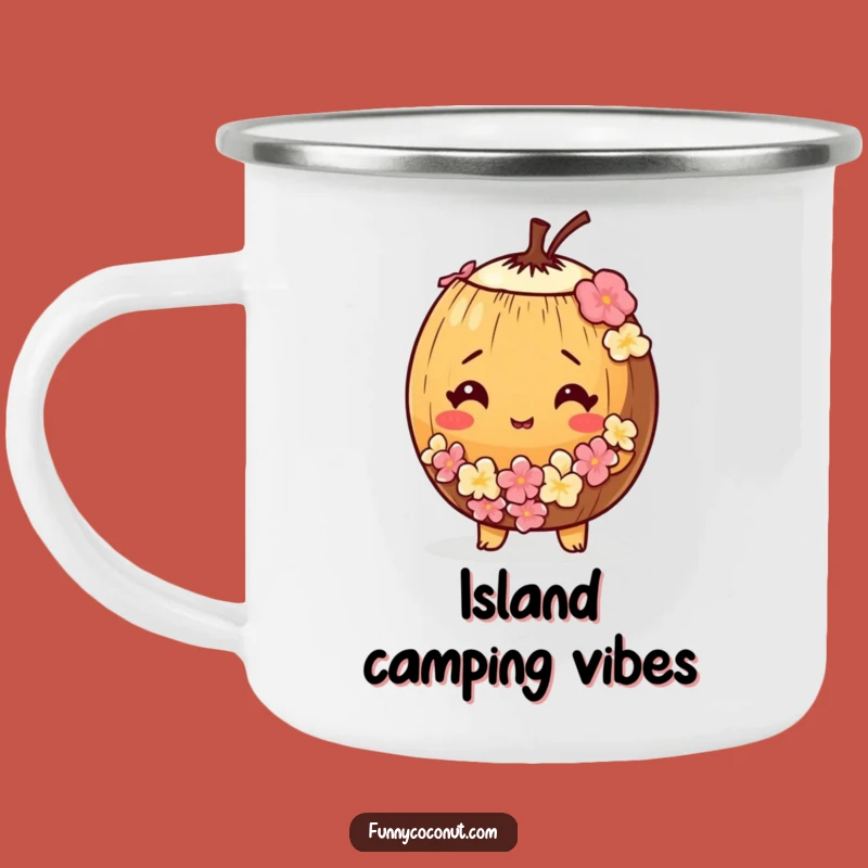 Funny Coconut Camping Mug: Tropical Confusion on Adventures