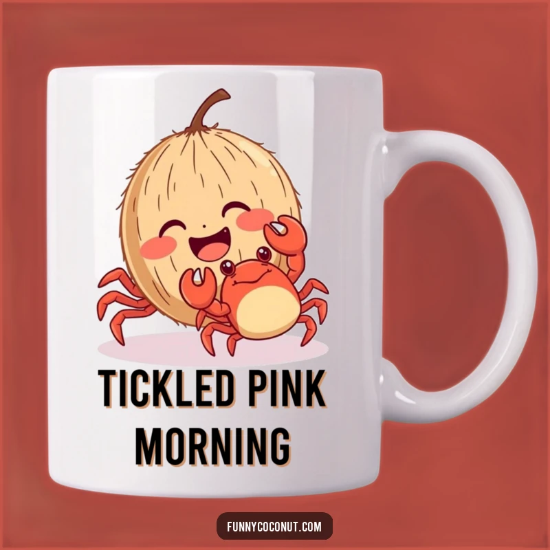 Funny Tickled Coconut Mug: Hilarious Beachside Fun Gift