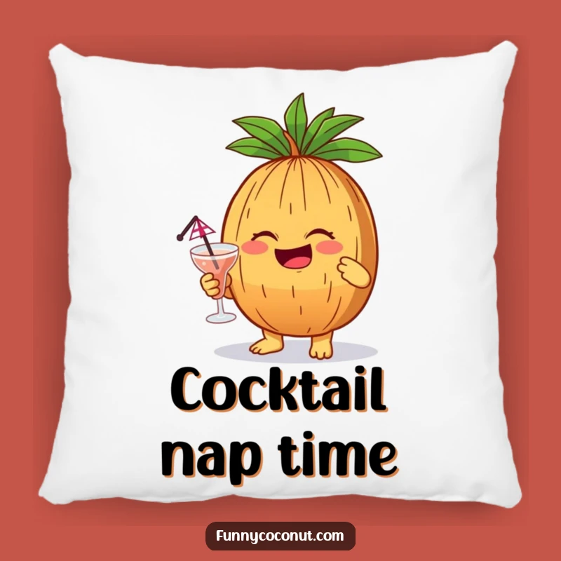 Funny Giggling Coconut Pillow: Cozy Comfort for Your Happy Hour Gift