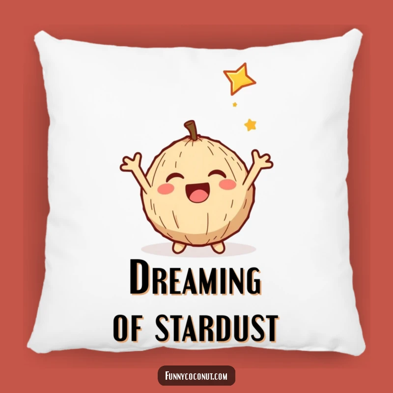 Funny Coconut Pillow: Cozy Star Catcher Cushion for Happy Homes