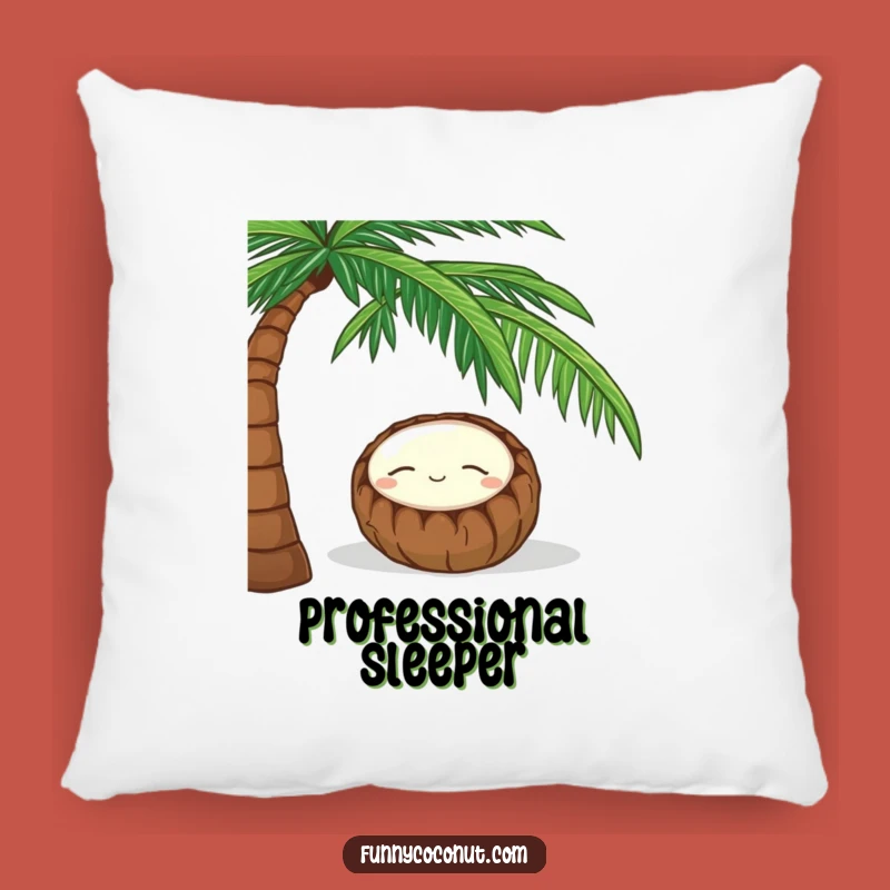 Funny Coconut Pillow: Cozy Nap Time Cushion for Sweet Dreams