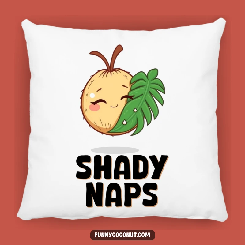 Funny Coconut Pillow: Tropical Comfort with Island Humor