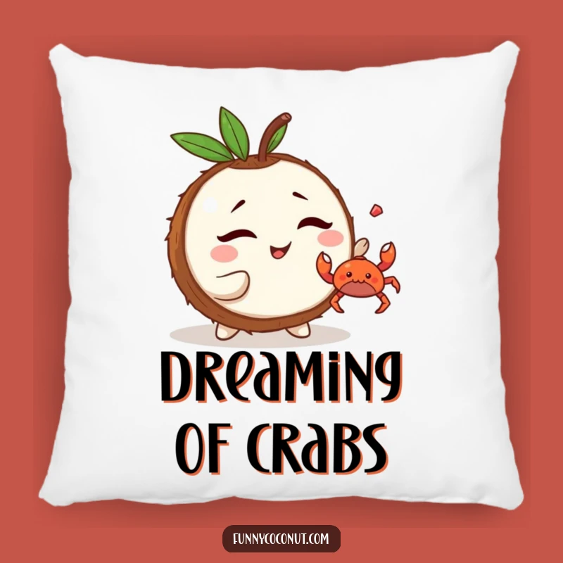 Funny Kawaii Coconut Pillow - Cozy Beach Mischief, Wonderful Funny Gift!