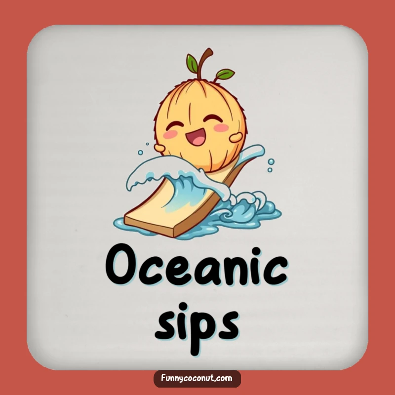 Funny Giggling Coconut Wave Slide Coaster Set - Beach Fun Protection