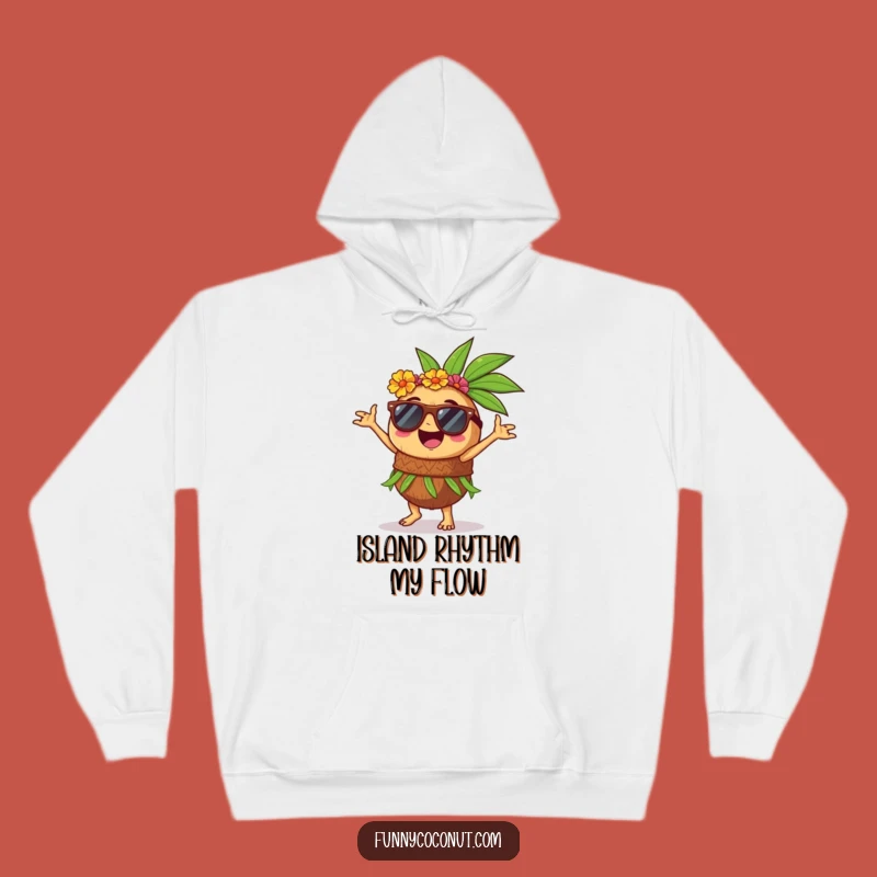 Cozy Funny Coconut Hula Dancer Hoodie: Warm Up with Tropical Fun Gift