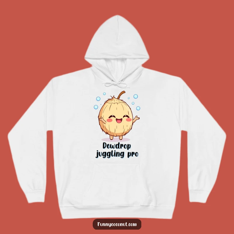 Funny Giggling Coconut Dewdrop Juggler Hoodie: Stay Cozy and Cheerful
