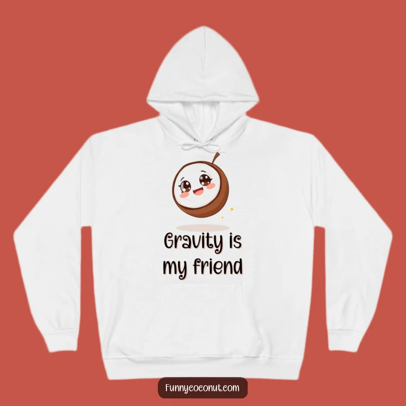 Funny Giggling Coconut Rolling Hoodie - Cozy Humor Gift