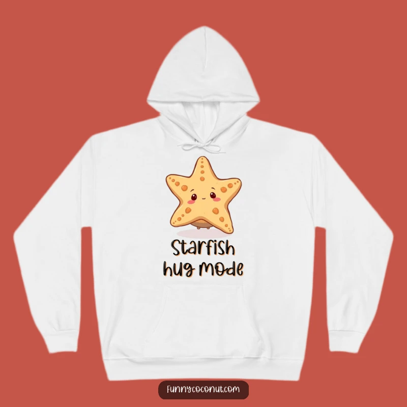 Funny Coconut Starfish Hoodie: Cozy Ocean Adventure, Unique Humor Gift