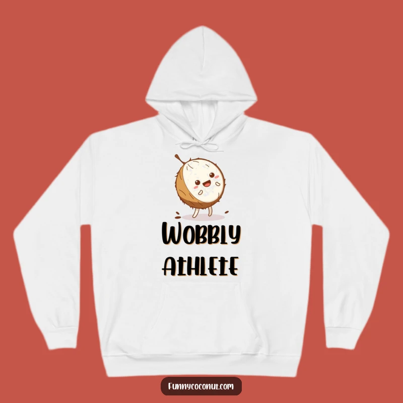 Cozy Funny Coconut Cartwheel Hoodie: Warm Up Your Wobbly Moves