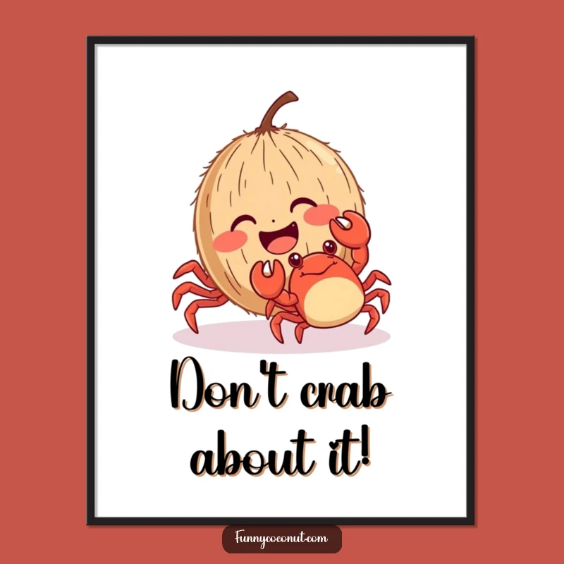 Free Printable Wall Art: Tickled Coconut's Giggles, Hilarious Downloadable Coastal Decor