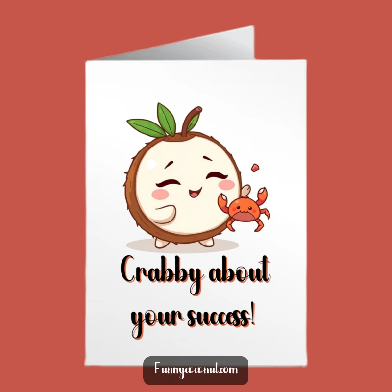 Free Printable Congrats Card: Coconut's Prank, Playful Downloadable Gift!