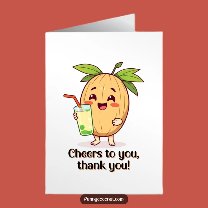 Free Printable Thank You Card: Coconut's Cool Thanks - Funny Downloadable