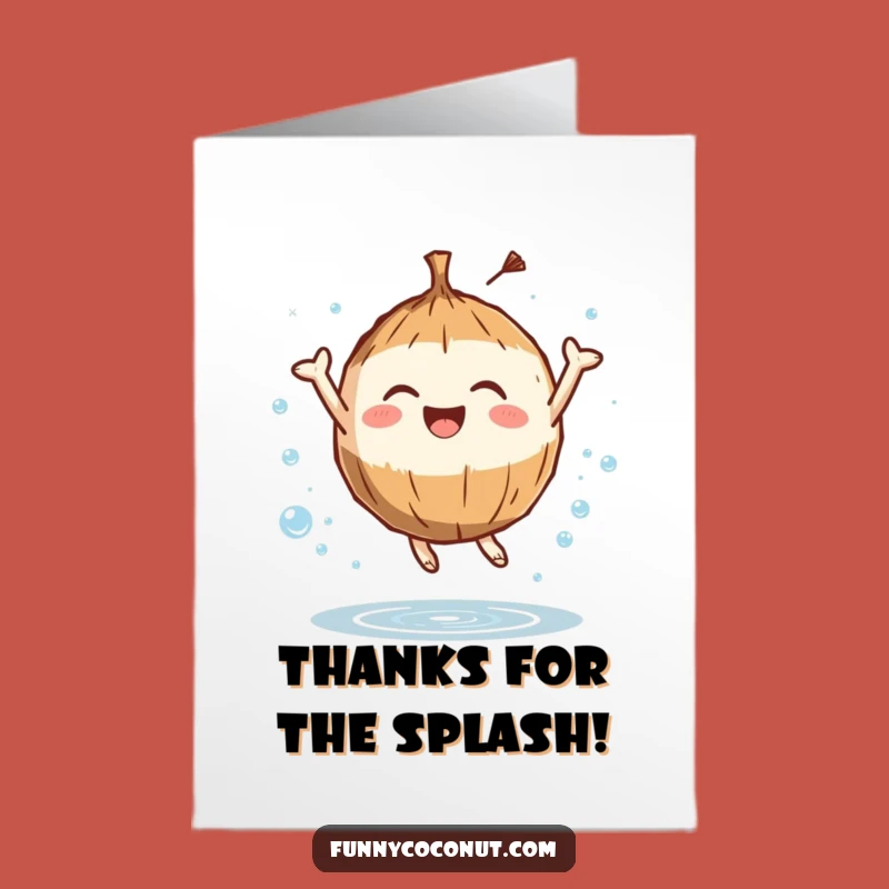 Free Printable Thank You Card: Joyful Coconut Leaps, Energetic DIY