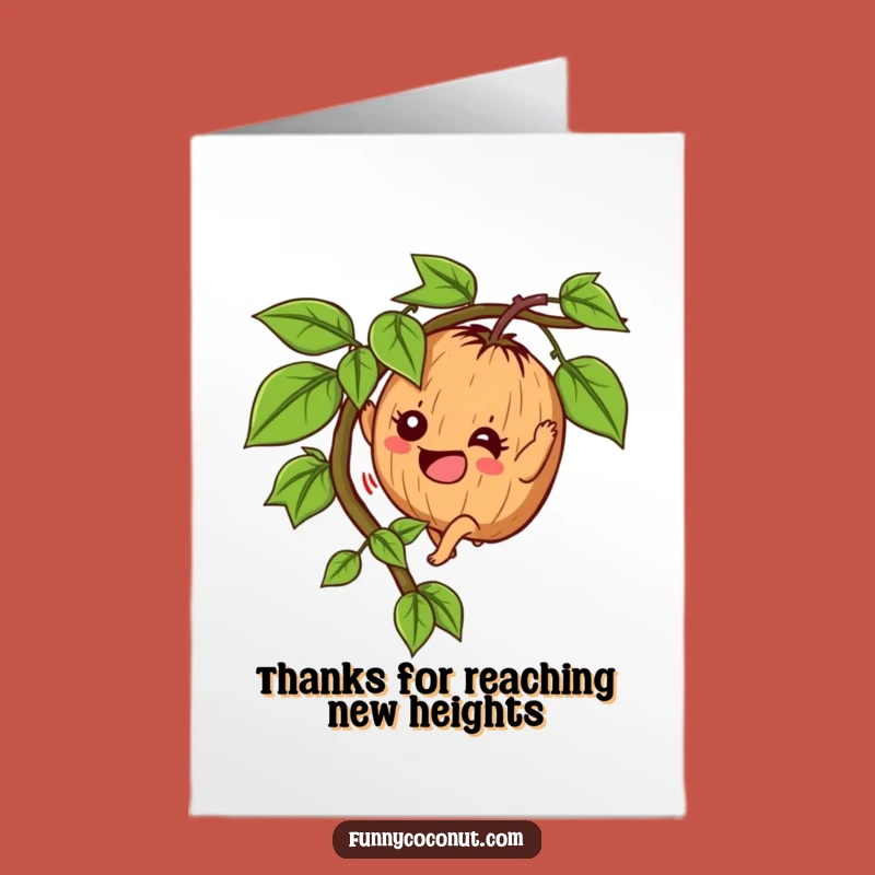 Free Printable Determined Coconut Thank You Card: Funny Downloadable Gift