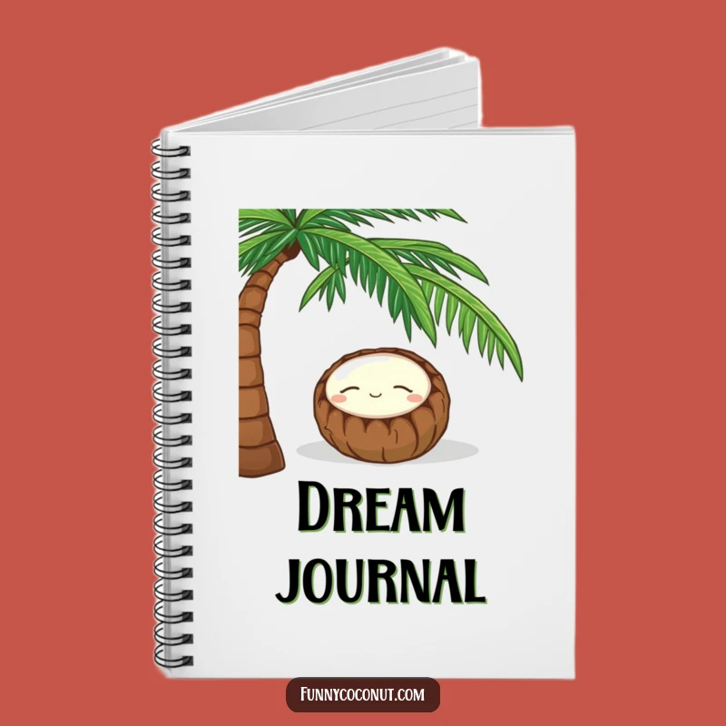 Funny Coconut Notebook: Peaceful Nap Journal for Relaxed Thoughts