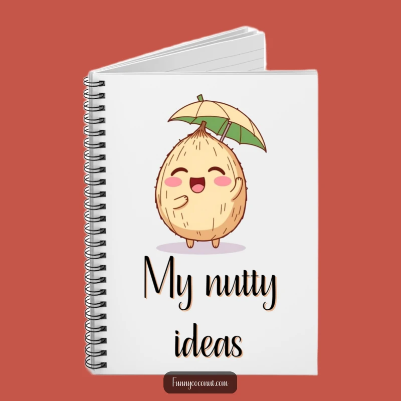 Funny Coconut Notebook: Giggling Character Journal, Perfect Humorous Gift for Ideas