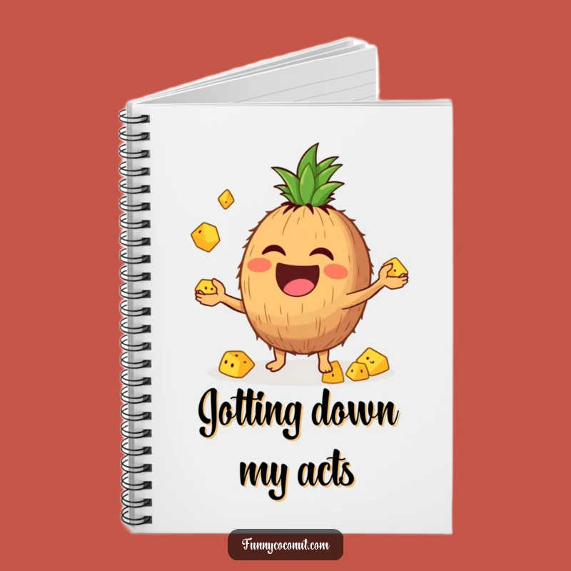 Funny Juggling Coconut Notebook: Capture Ideas with Fruitful Fun and Flair Gift
