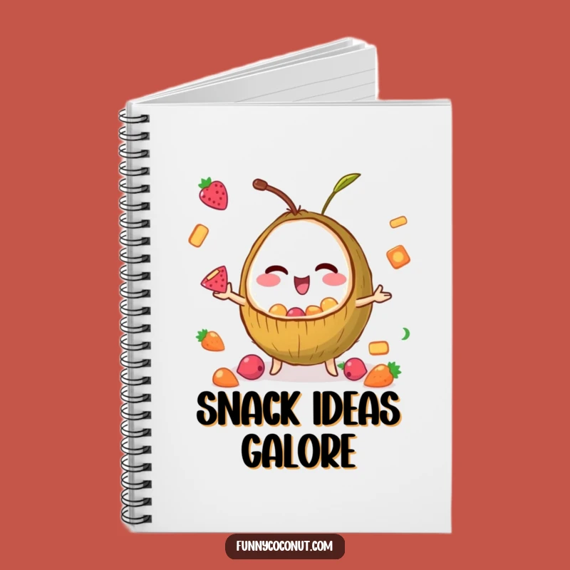 Funny Notebook: Winking Coconut Juggler - Hilarious Journal for Fruity Ideas Gift