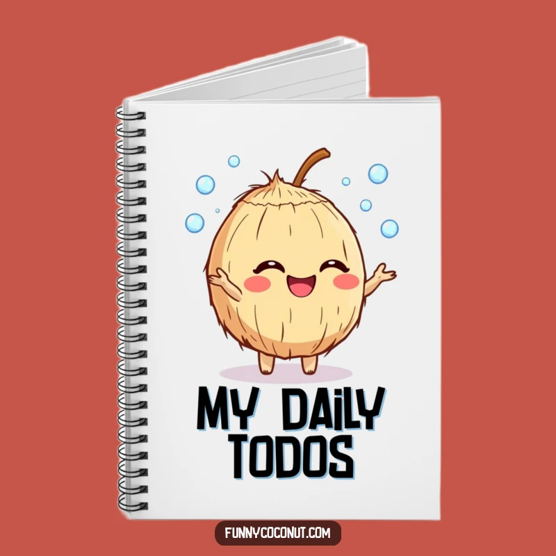 Funny Giggling Coconut Dewdrop Juggler Notebook: Capture Your Joyful Thoughts