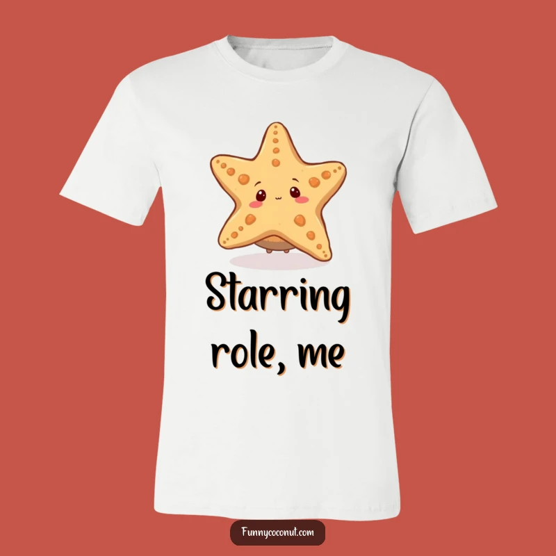 Funny Coconut Starfish T-Shirt: Playful Ocean Humor Tee, Hilarious Gift