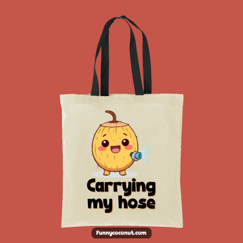 Funny Watering Coconut Tote Bag: Carry Your Fun with Playful Flair Gift