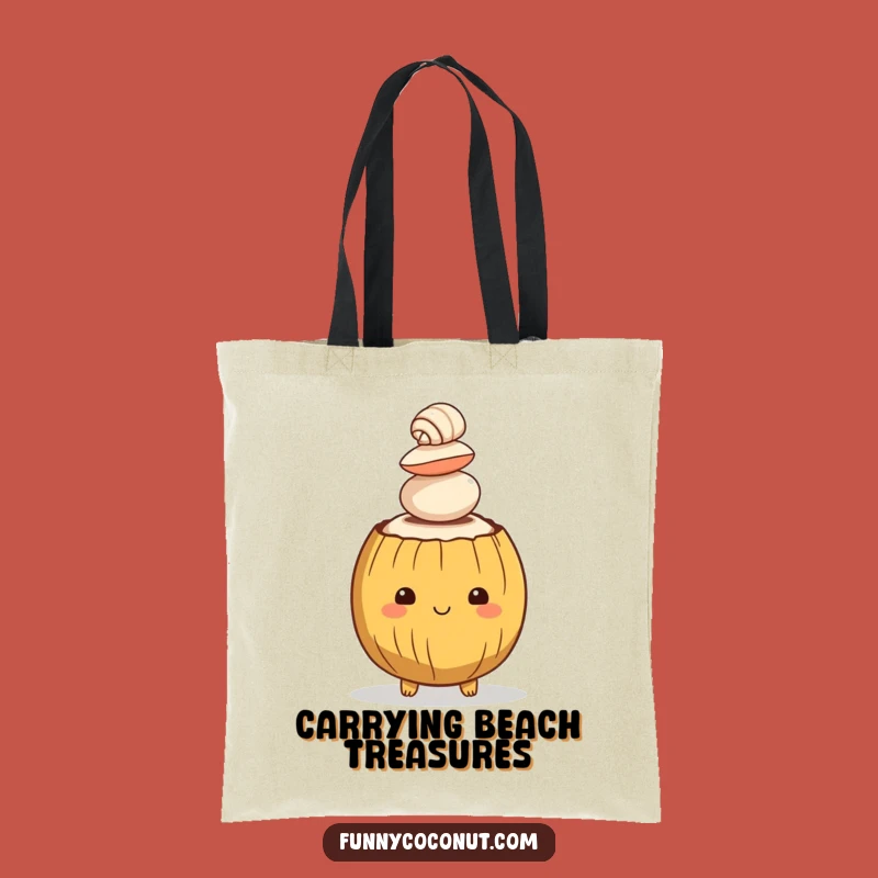 Funny Coconut Seashells Tote Bag: Beachy Humor & Practical Carryall