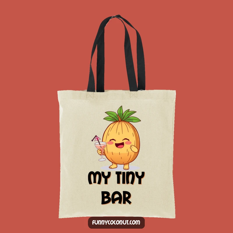 Funny Giggling Coconut Tote Bag: Carry Your Party Essentials with Humor Gift