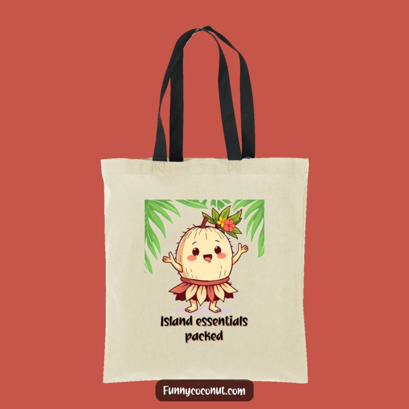 Funny Coconut Hula Tote Bag: Gregarious Dancer, Island Style, Hilarious Gift!