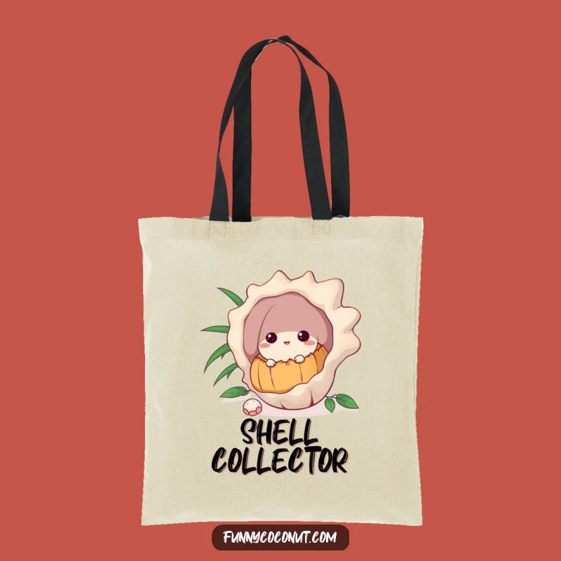 Funny Coconut Tote Bag: Carry Your Curiosity with this Seashell Pal